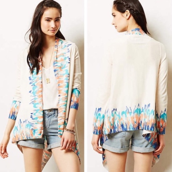 Anthropologie Sweaters - ANTHROPOLOGIE CARDIGAN IN SAPPHIRE FLAME